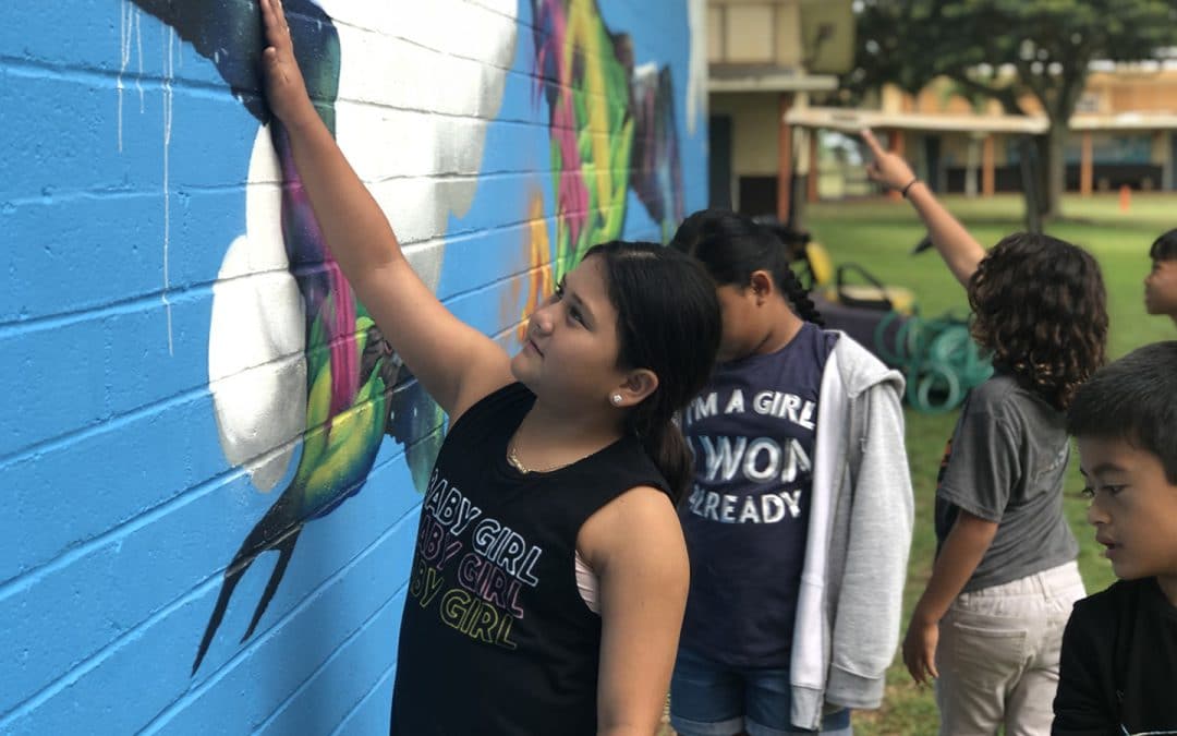 Mele Murals Hale‘iwa Elementary School Unveiling Day